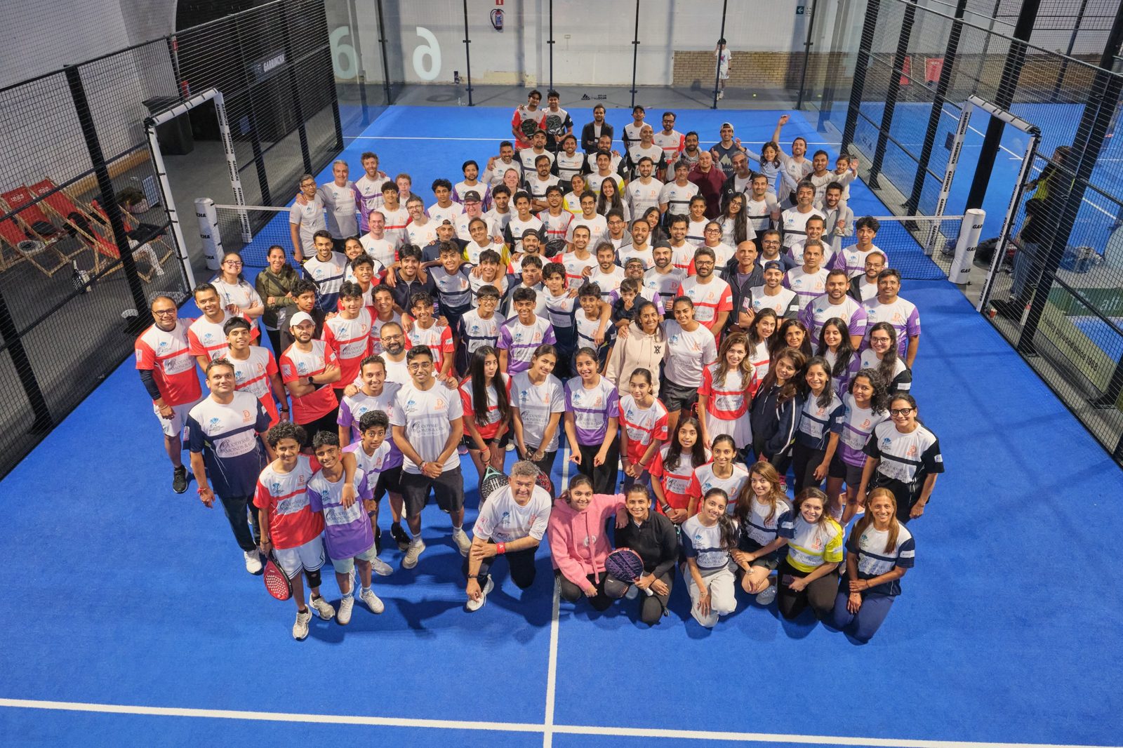 Everyone who took part in ADPL in October 2026, gathered on the court